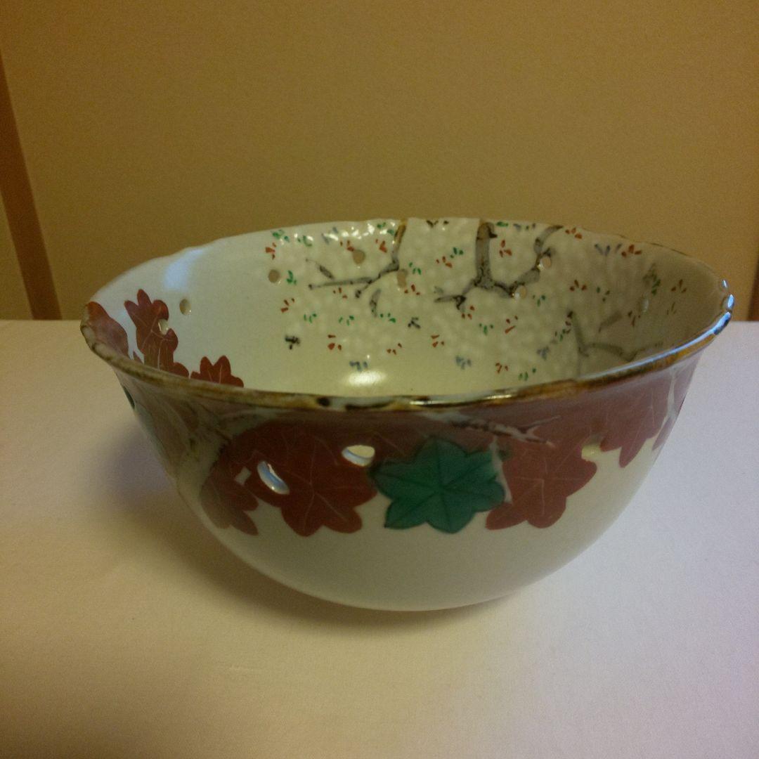 A 200 主菓子器 雲錦