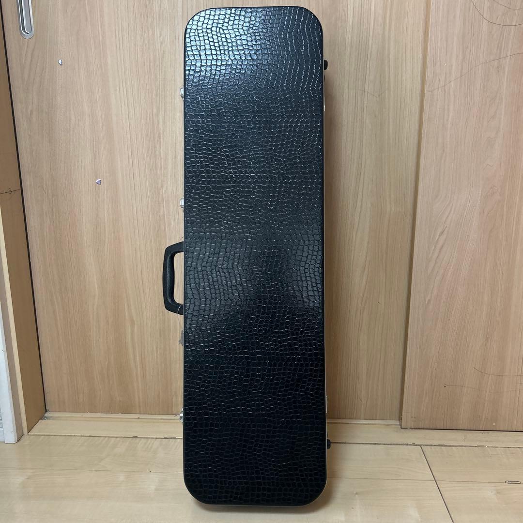 三線 沖縄 蛇皮 1枚張り ハードケース 宮古木工芸 故与儀栄功 氏