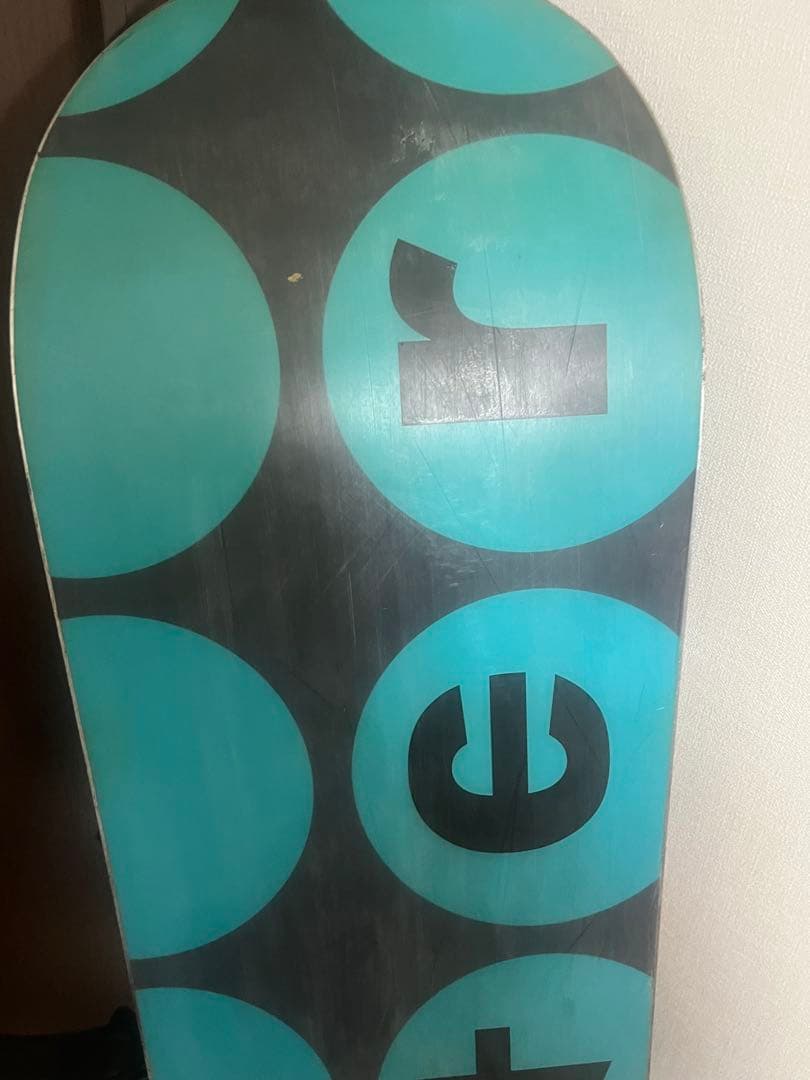 scooter スノーボード 青/黒 ドットパターン