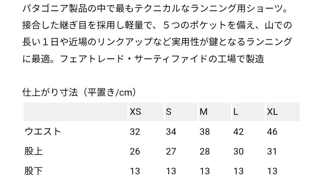 patagonia ストライダープロショーツ