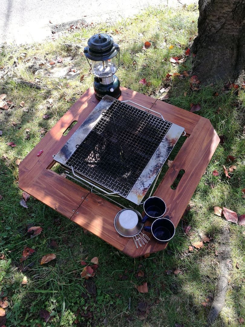 焚火台テーブル スノーピーク コールマン ユニフレームの 焚き火台にどうぞ