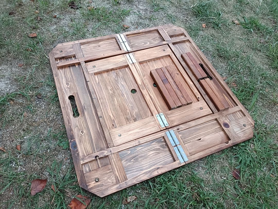 焚火台テーブル スノーピーク コールマン ユニフレームの 焚き火台にどうぞ