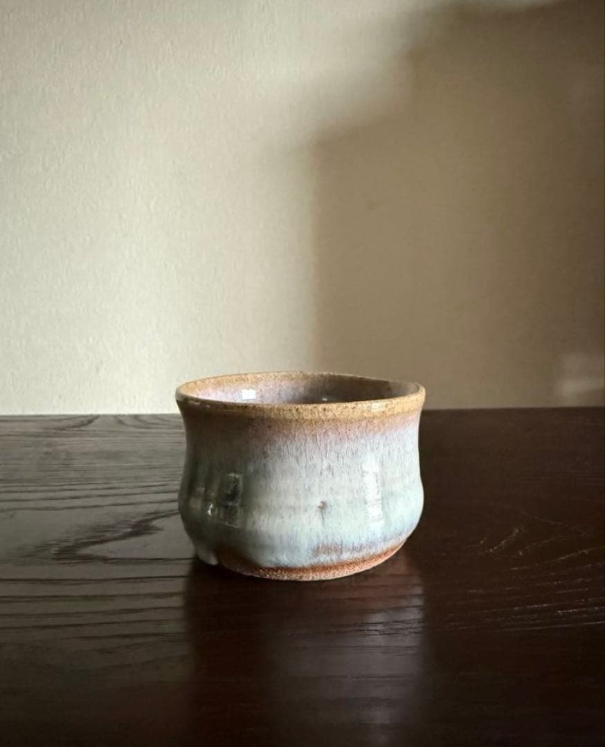 民藝 会津本郷焼 宗像窯 七代目 宗像亮一 ぐい呑 酒器 在銘