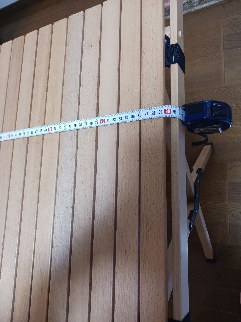 【美品】Hilander ウッドロールトップテーブル 90×70×60cm