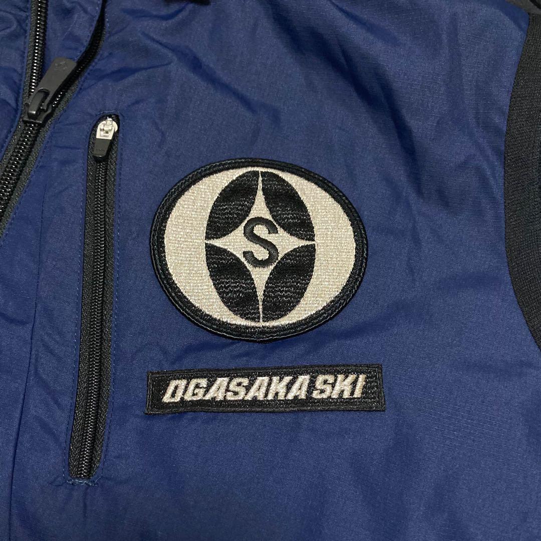 DESCENTE OGASAKA SKI ベスト スキー デサント オガサカ 紺