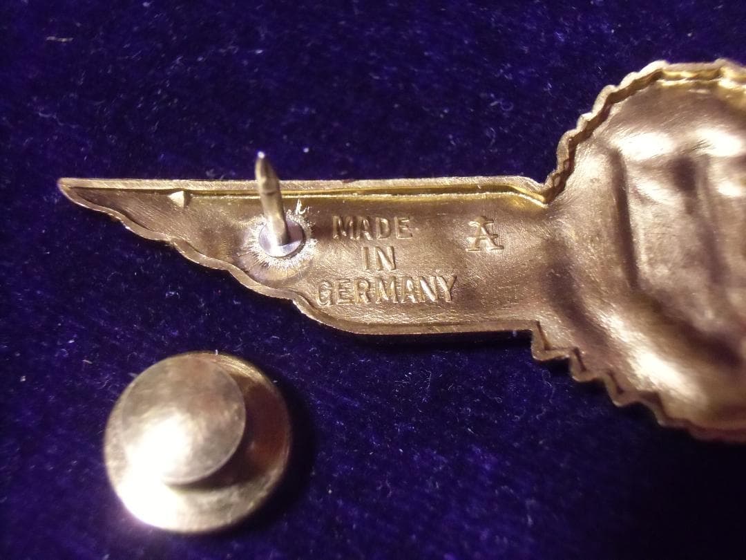 ＢＷドイツ軍/連邦軍＊パイロット章/１級/ＧＯＬＤ章（実物）