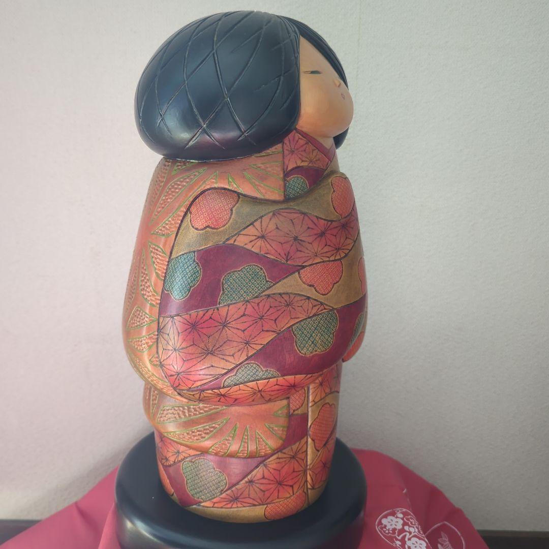 ペ*ノ様 創作こけし　夕焼け　田中暢枝作