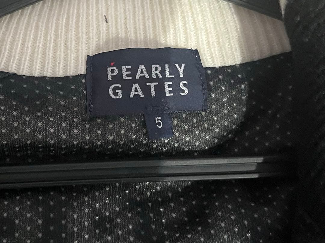 PEARLY GATES暖ボアタイプジャケット ネイビー/ホワイト サイズ5