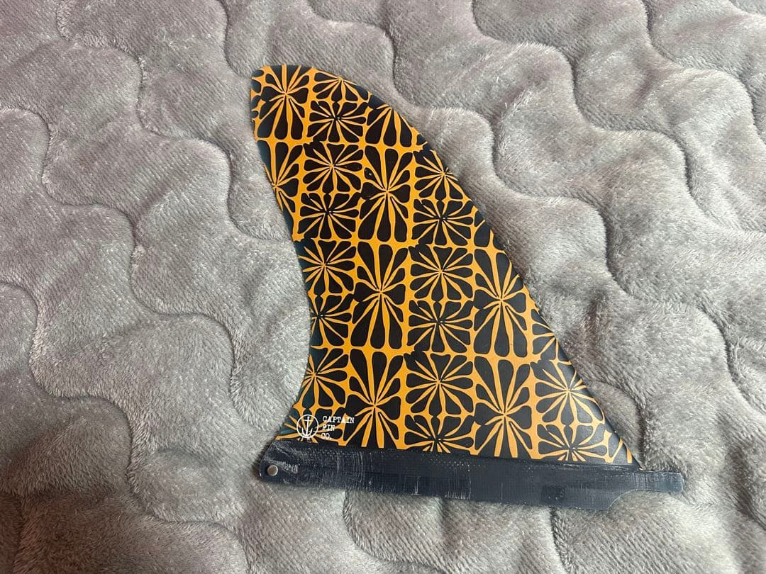 美品キャプテンフィン　花柄 ロングボードフィン　10