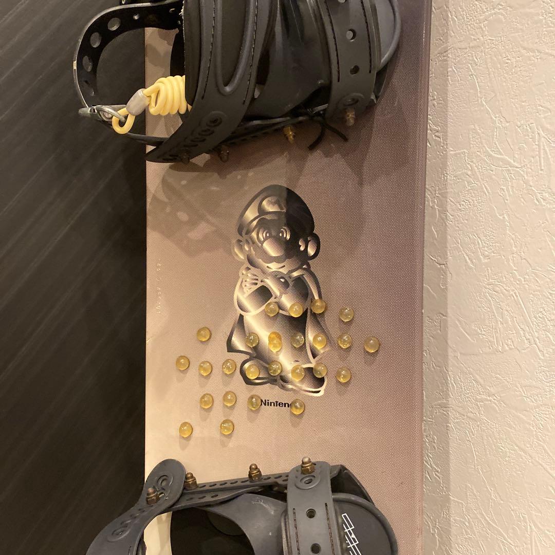 【希少】SUPER MARIO WORLDスーパーマリオのスノーボード板144㎝