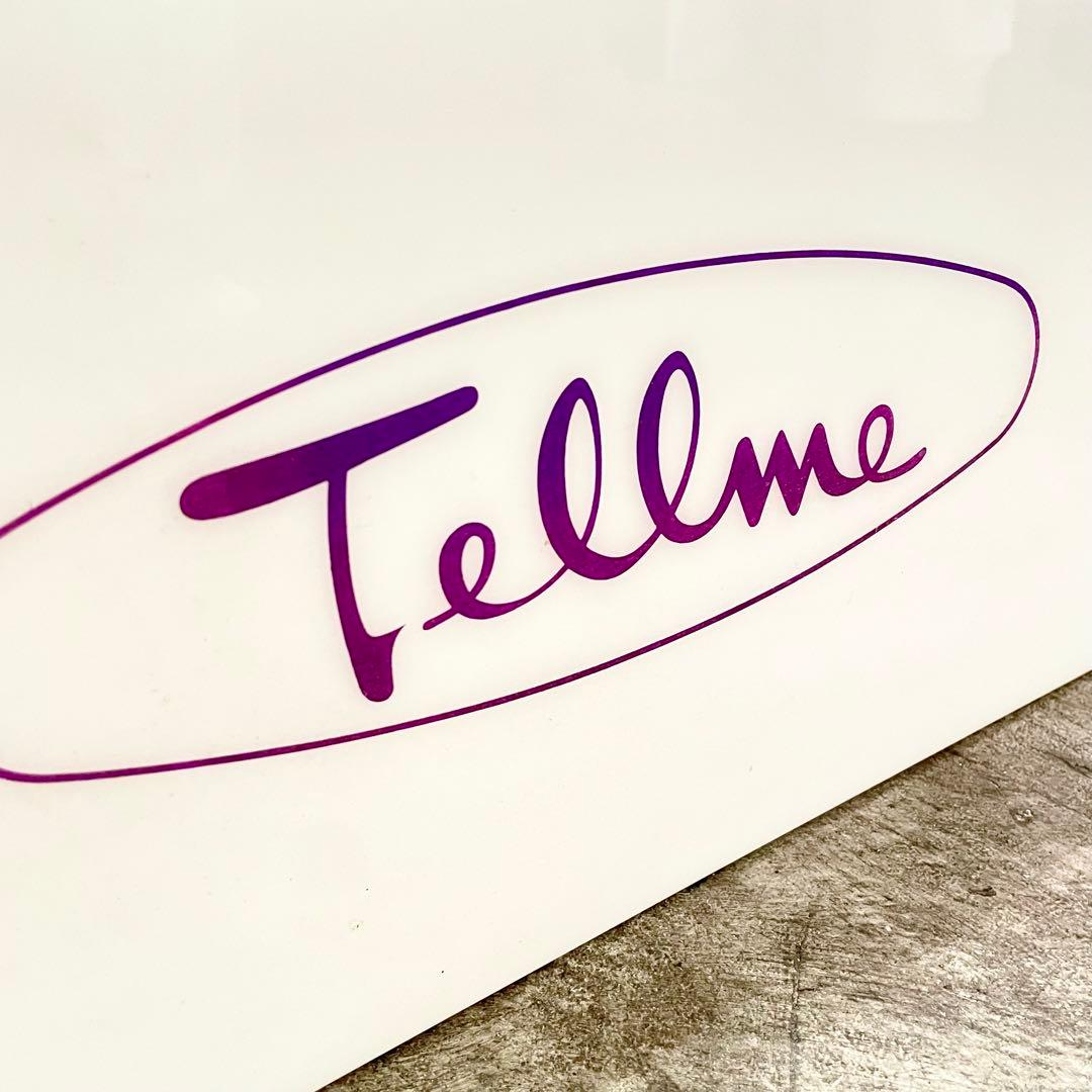 昭和レトロ テルミー化粧品 Tellme 看板 電飾 両面 当時物 広告