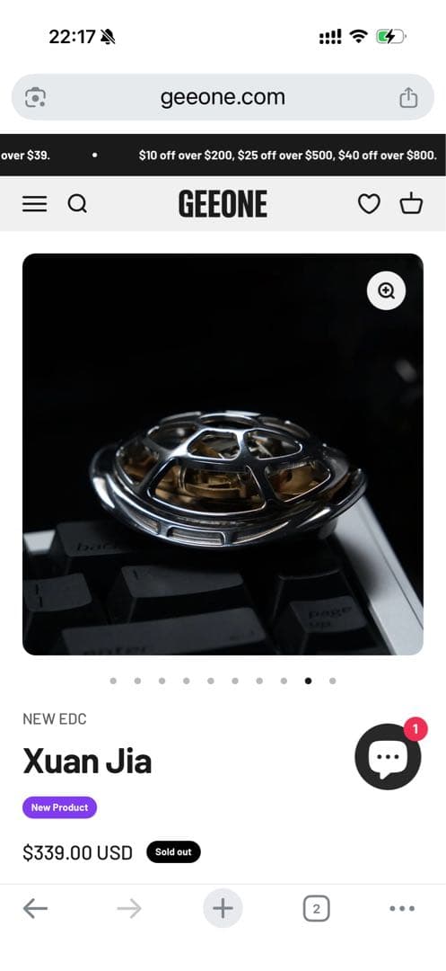 マ*ノ様 「正規品」NEW EDC Xuan Jia フィジェットトイ　絶版　S