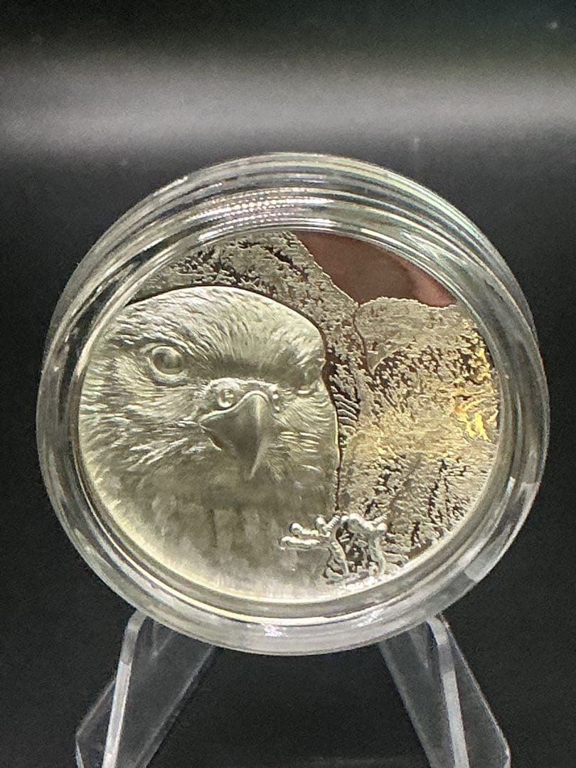 2023年　ワイルド・モンゴリア《サカーファルコン（ハヤブサ）》1oz 純銀貨