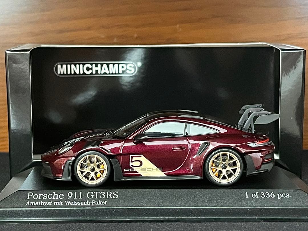 1/43 限定336 ミニチャンプス ポルシェ 911 GT3RS アメシスト