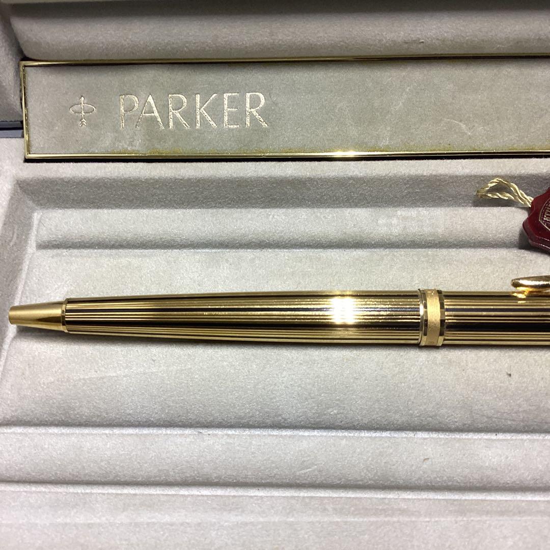パーカー　ボールペン　プリミア　アテネス　23Kゴールドストライプ