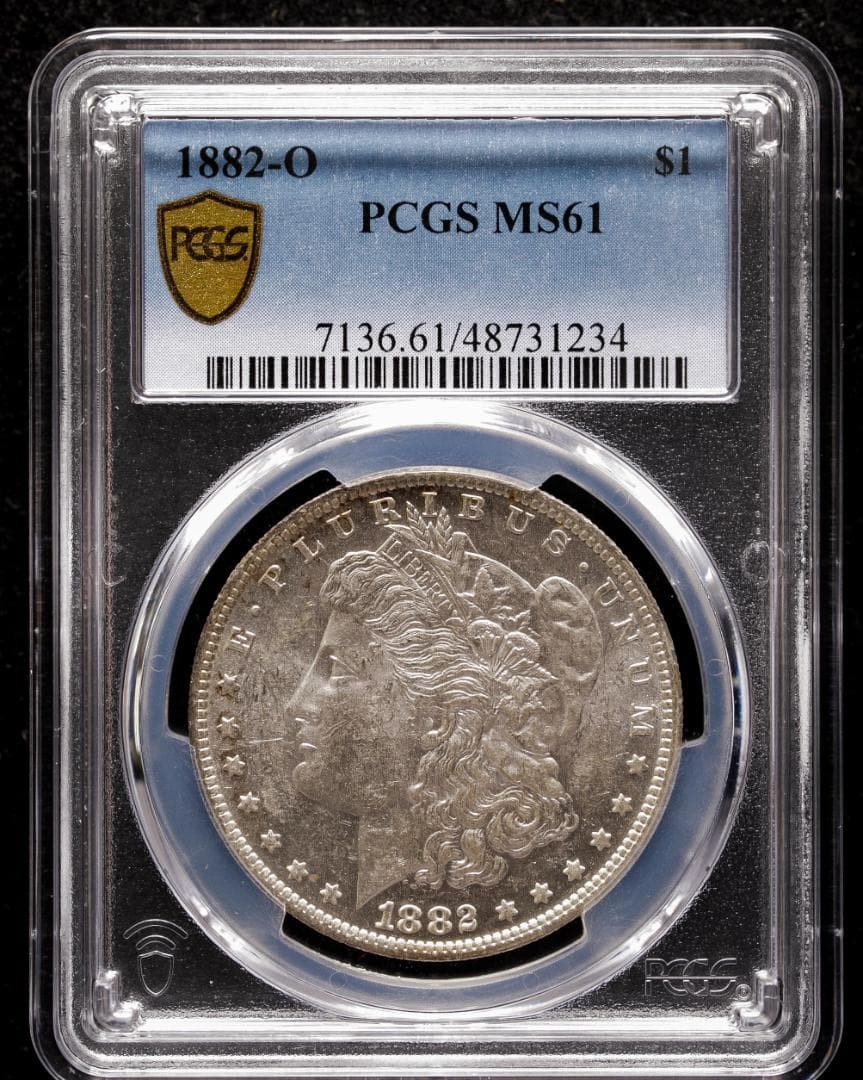 PCGS-MS61 アメリカ 1882O　モルガンダラー銀貨 ニューオリンズ