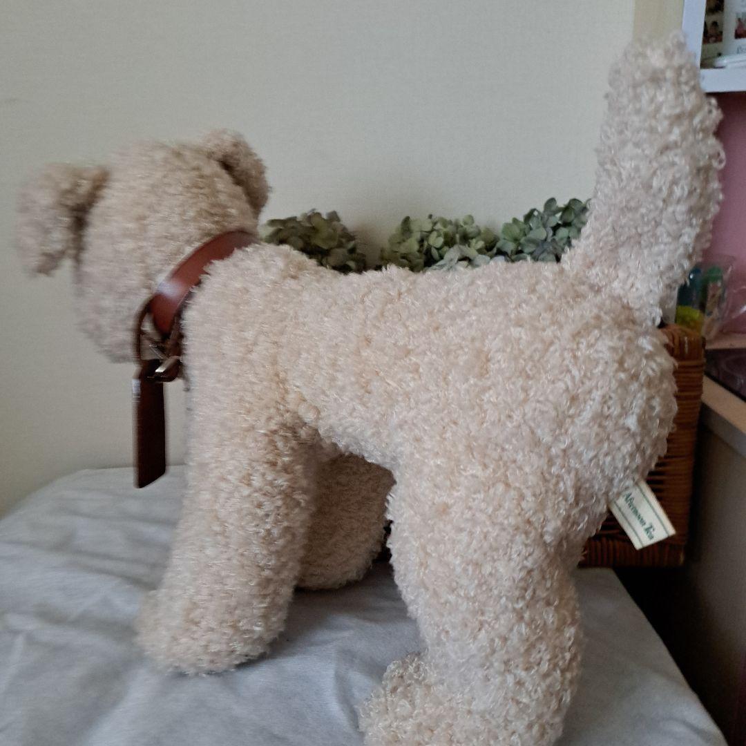 アフタヌーンティー　犬　レア　ぬいぐるみ　首輪付き　エアデールテリア　インテリア