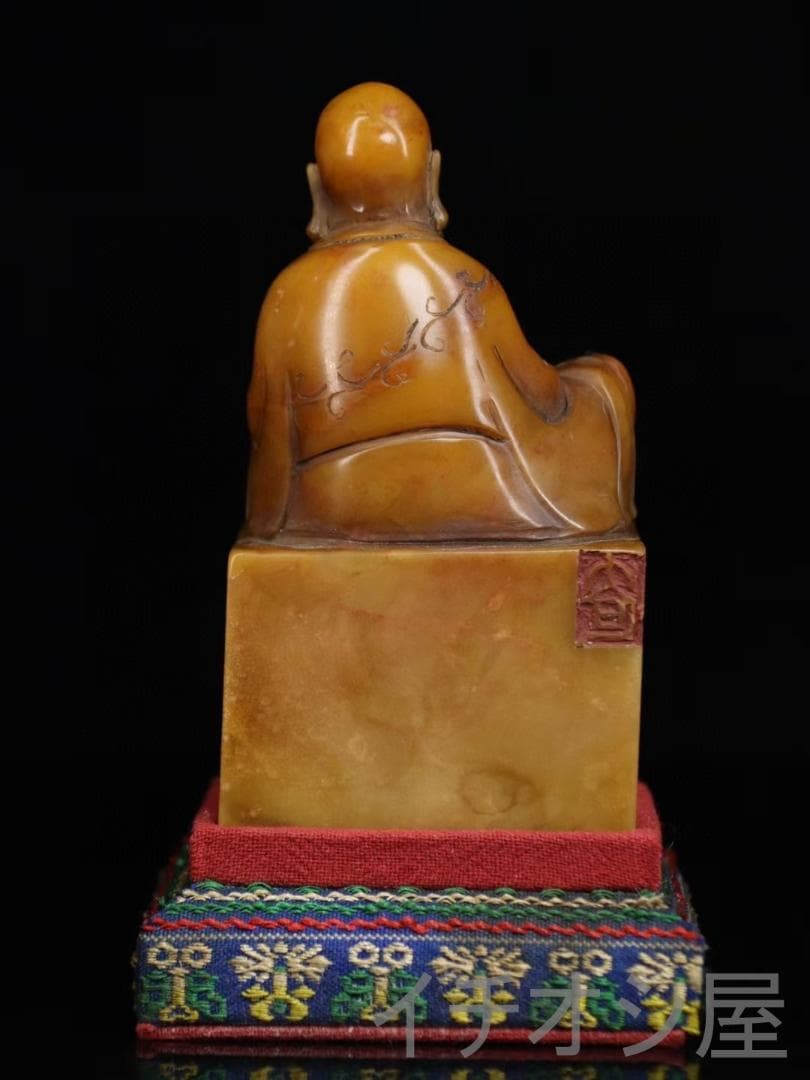 羅漢彫刻 蘿蔔紋・寿山石彫刻｜田黄石原石｜書道｜仏像｜風水置物｜印材｜手彫り