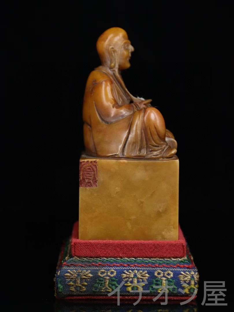 羅漢彫刻 蘿蔔紋・寿山石彫刻｜田黄石原石｜書道｜仏像｜風水置物｜印材｜手彫り