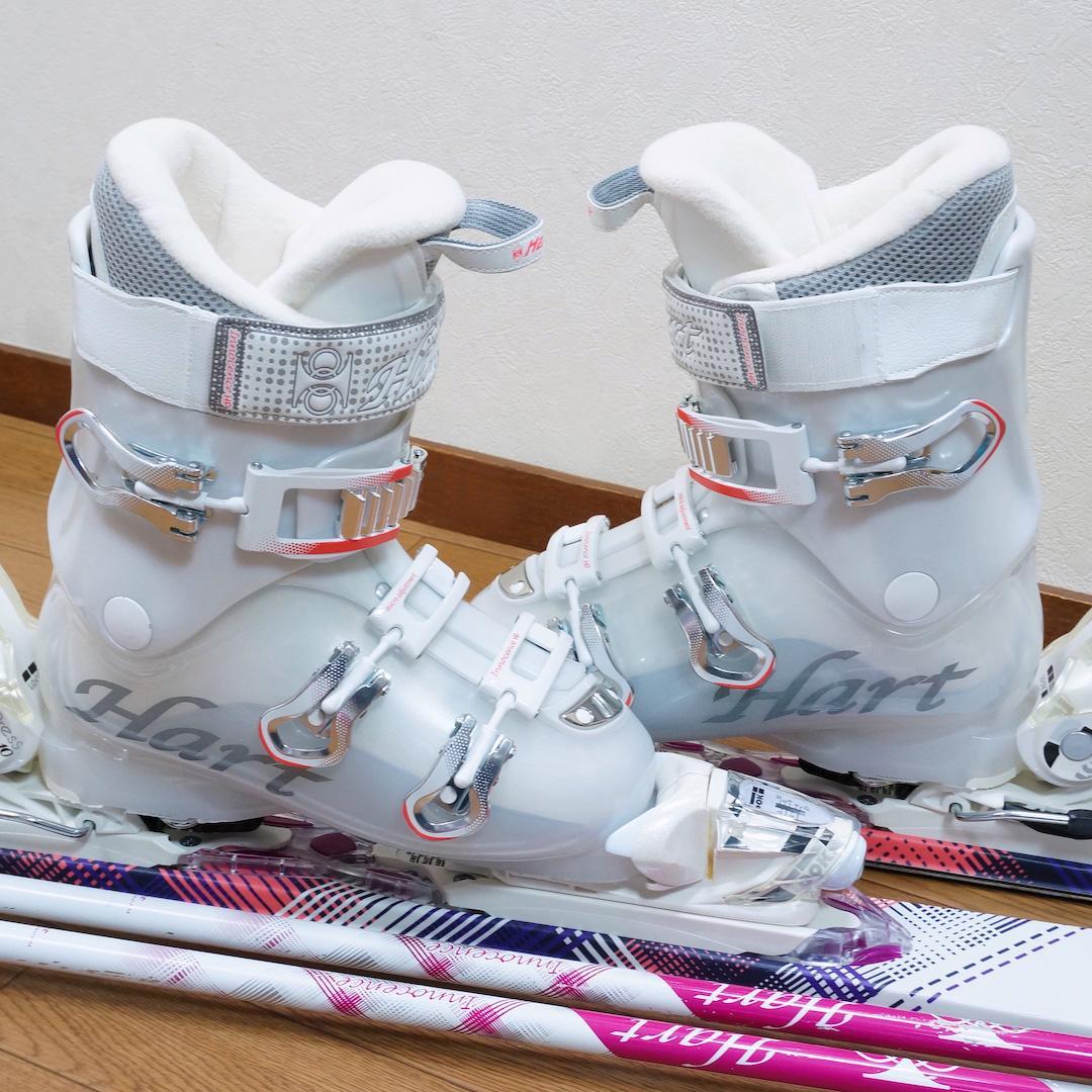 メンテ済 150cm 靴25.5cm HART レディーススキーセット