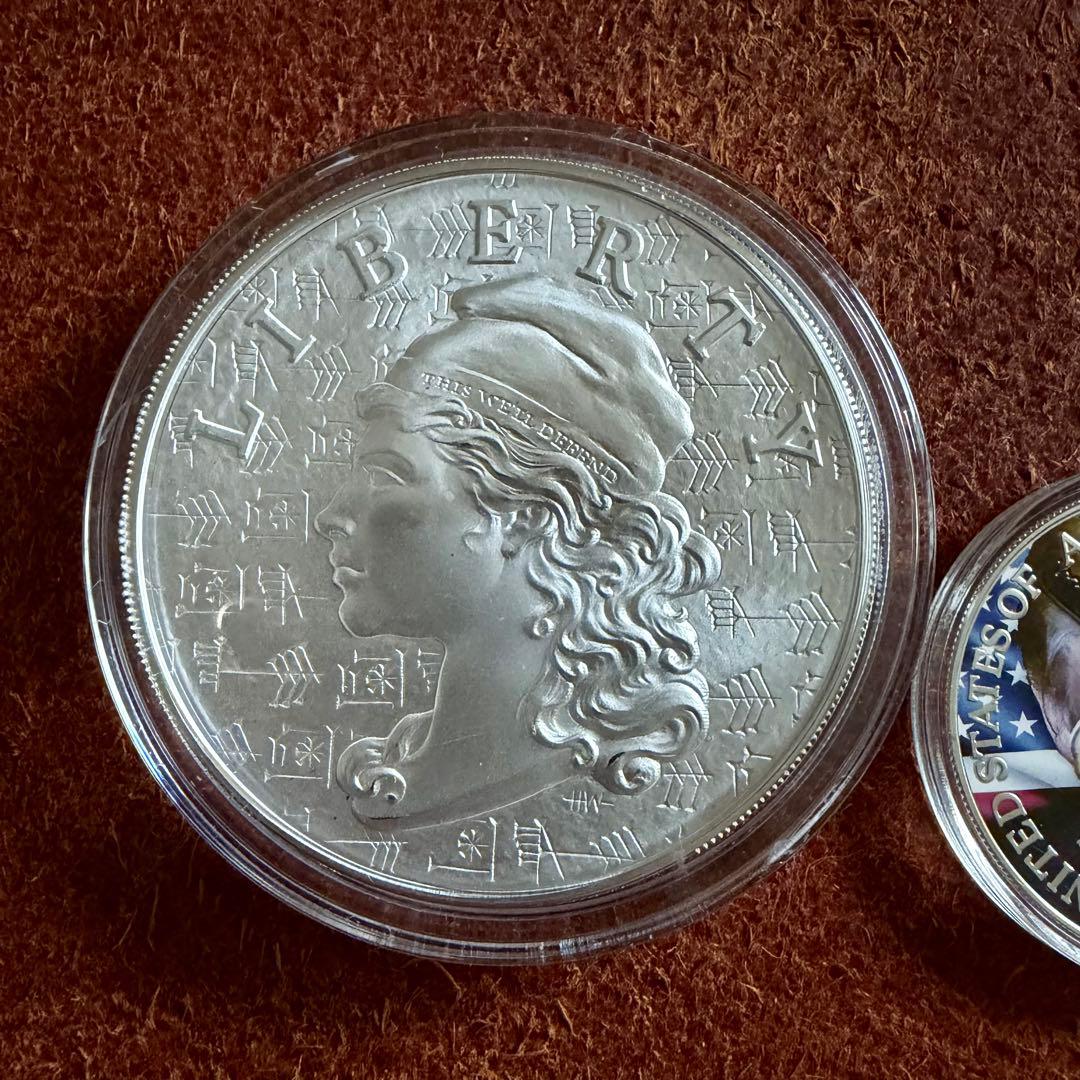 大型5oz☆アウェイクニング リバティ 銀貨 シリーズ2 純銀 シルバー