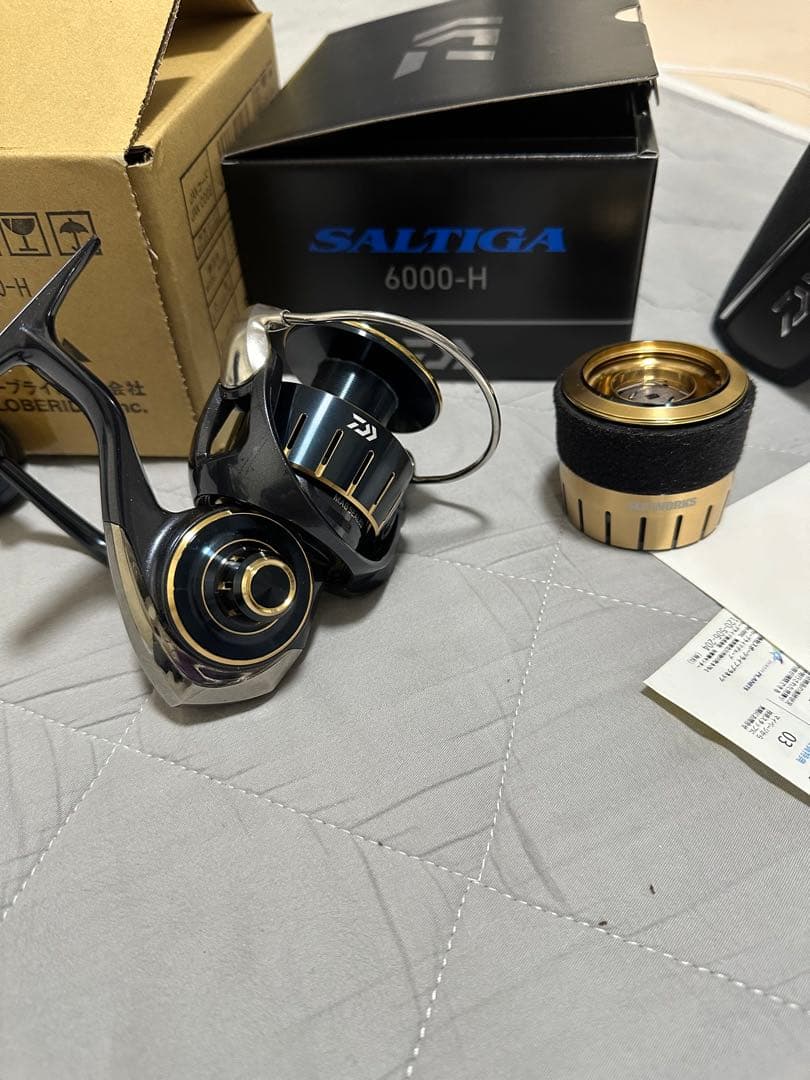 美品！ダイワ 23ソルティガ 6000H + SLPシャロースプール付属