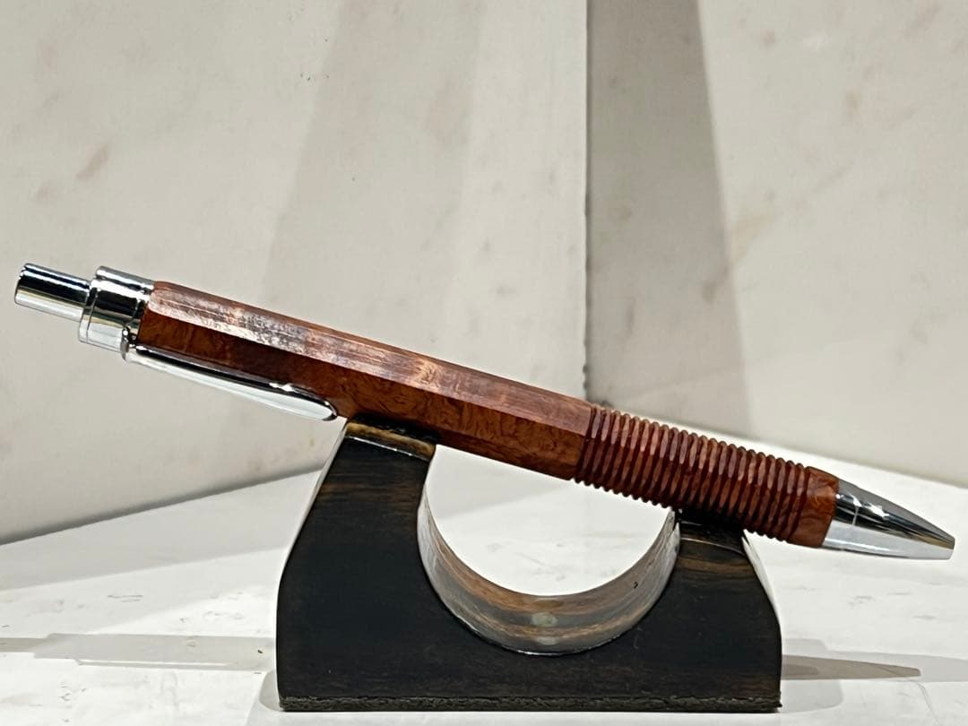 めい　S20 0.5mm 本花梨瘤　KATO201ボールペン本花梨瘤八角軸