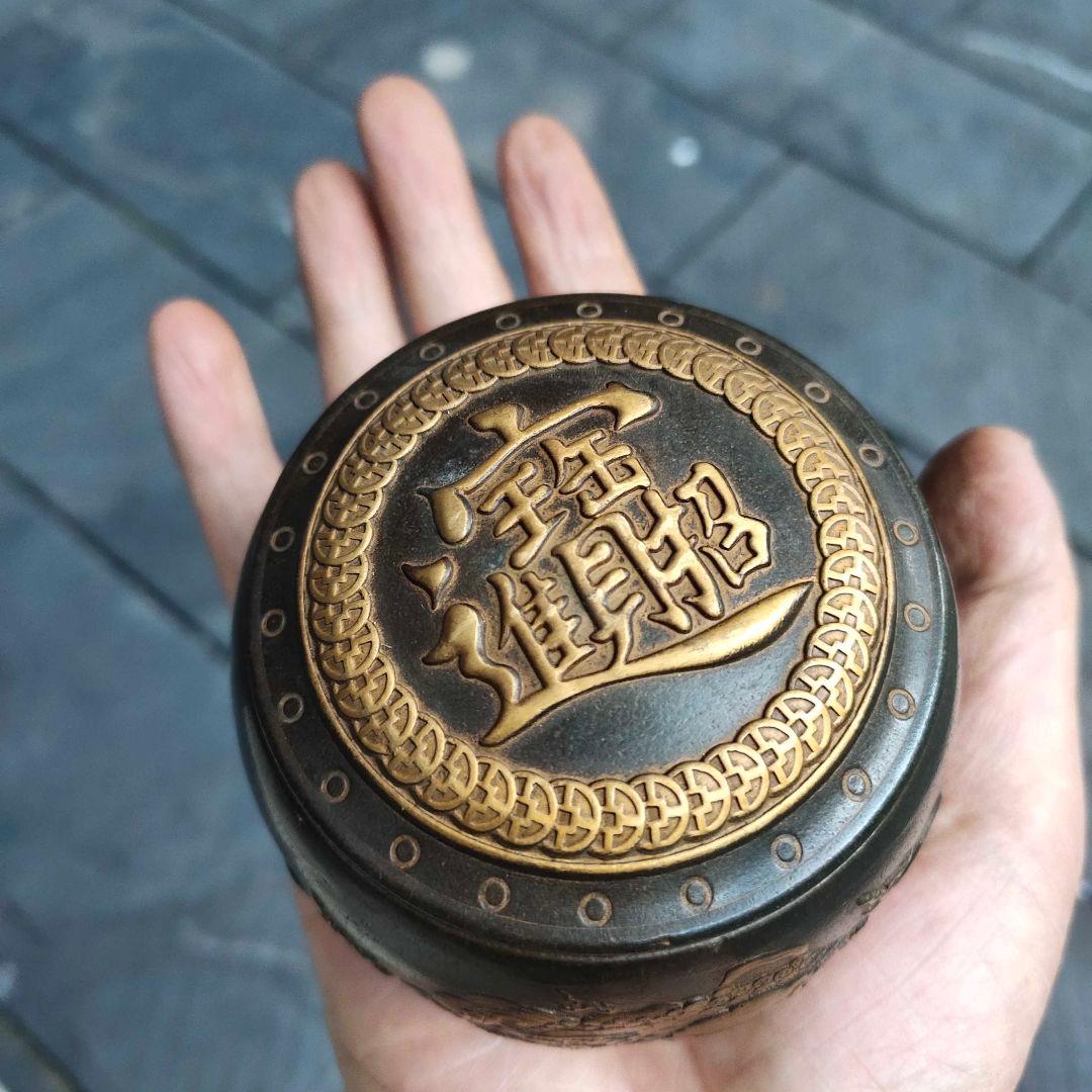 銅器 点金獅子茶壺 茶道具 香道具 装飾品 工芸品 置物