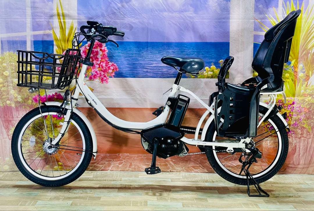 人気モデル！パスバビー12AH⭐️ヤマハ子供乗せ電動自転車Y3283