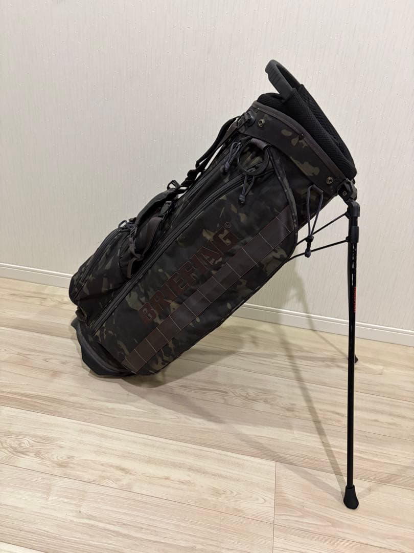 【中古美品】ブリーフィング　キャディバッグスタンドCR-4 マルチカムブラック