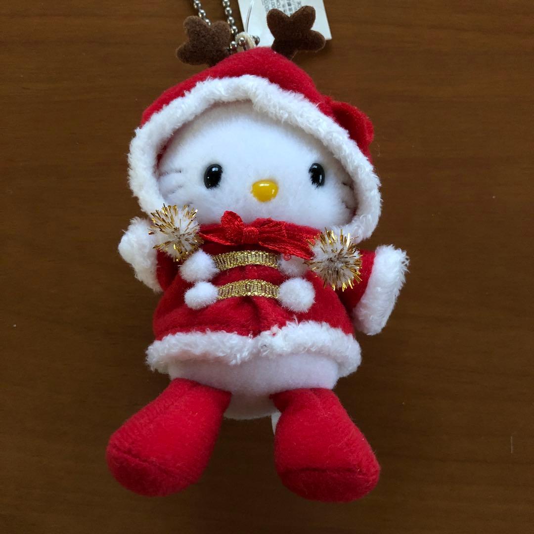 ぬいぐるみキーホルダー　キティちゃん（トナカイ、シロクマ、ウサギ）【３個セット】