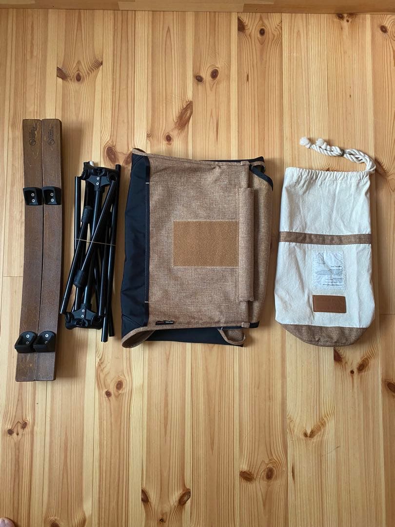 【美品】ヘリノックスチェアツーホーム カプチーノ ロッキングフット付き