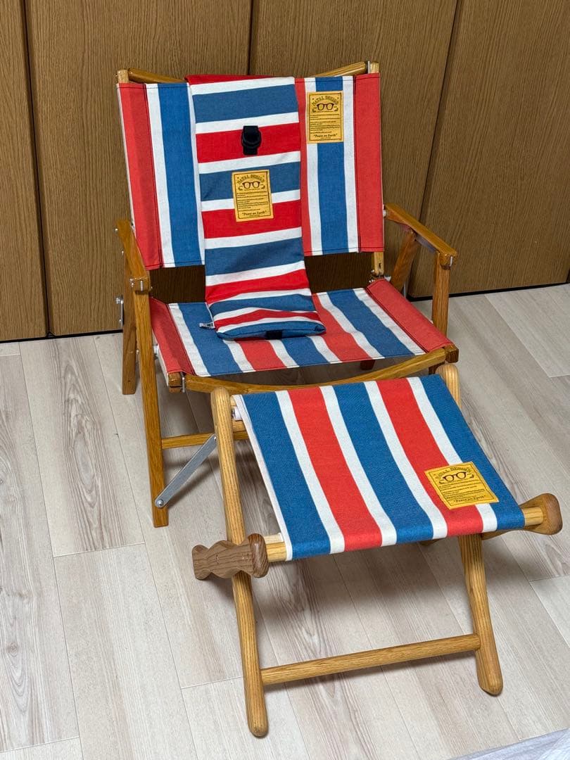 ネイタルデザイン　カーミットチェア　ELスツール　セット　レトロストライプ