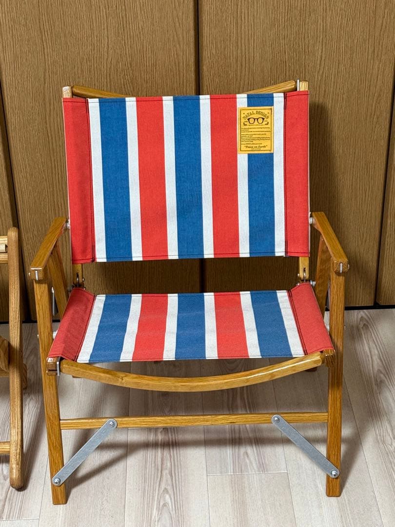 ネイタルデザイン　カーミットチェア　ELスツール　セット　レトロストライプ