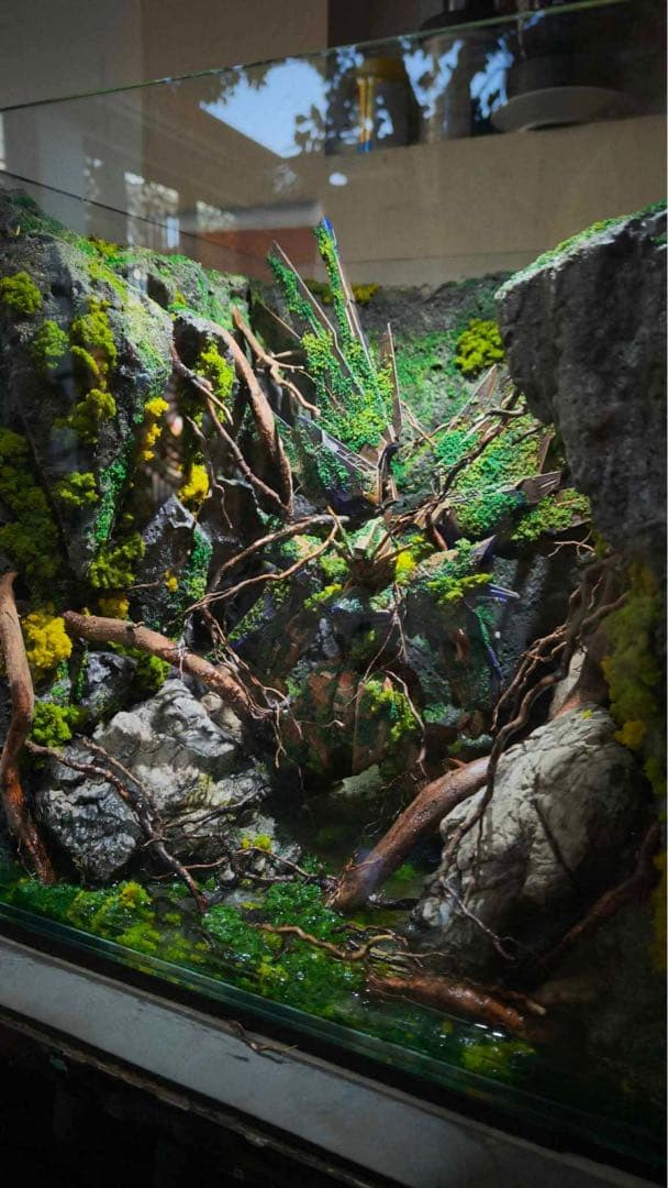 ガンダム自然風景テラリウム l LEDライト付き