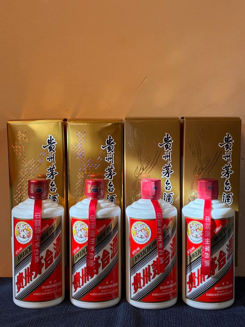 2024年最新貴州茅台酒 マオタイ酒 天女ラベル 53% 500ml 4本セット