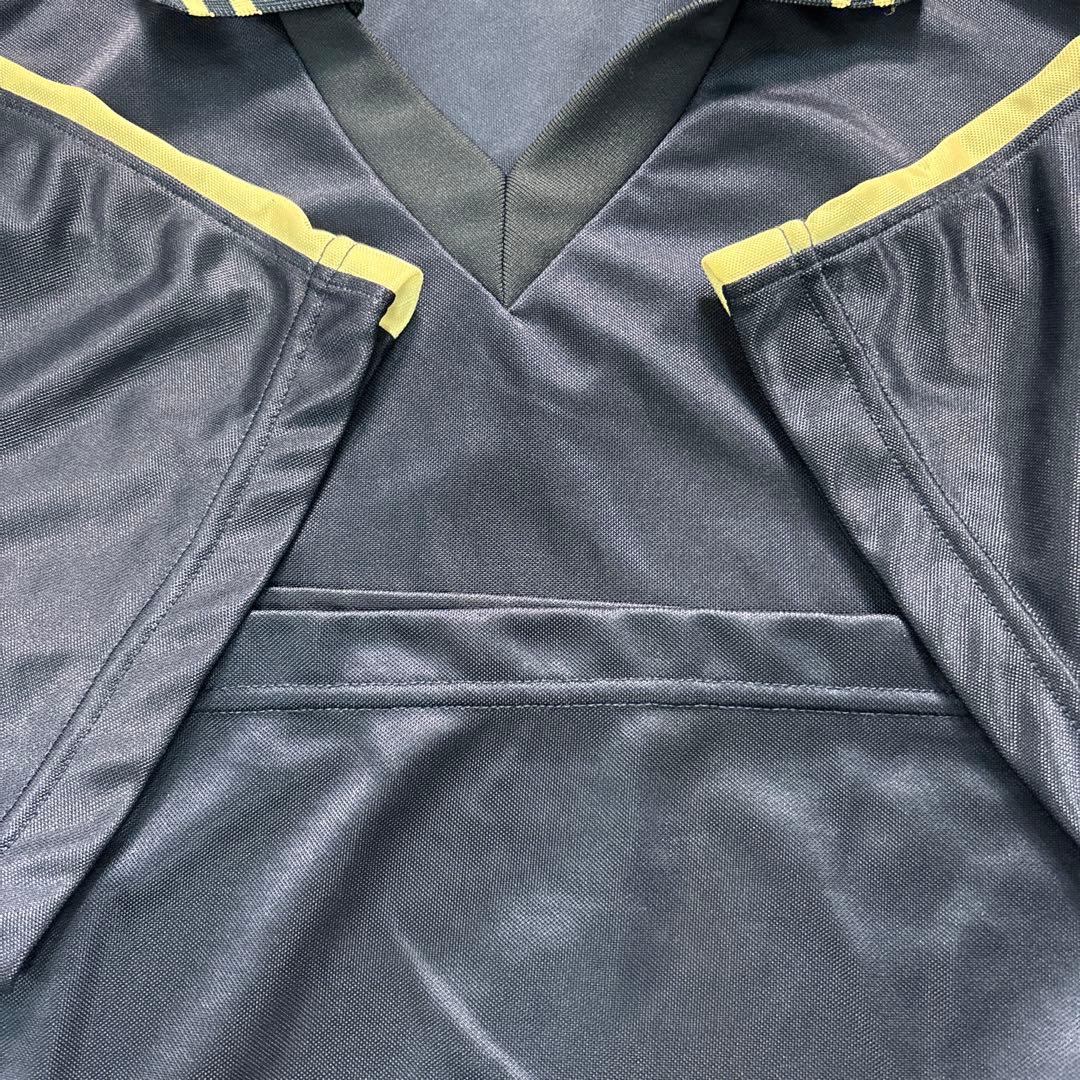 8SM1 puma トレーニングウェア　サッカーシャツ　ネイビー　古着used