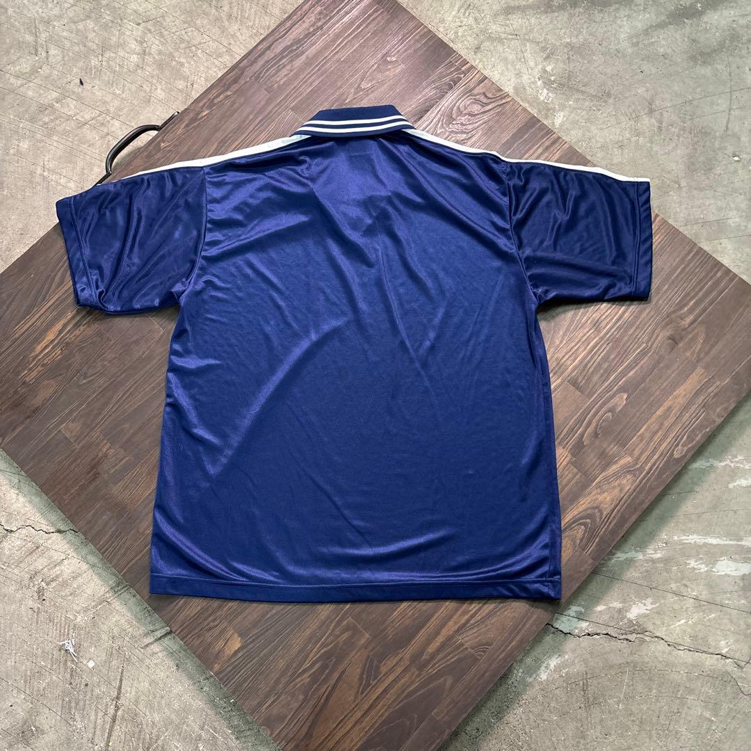 8SM1 puma トレーニングウェア　サッカーシャツ　ネイビー　古着used