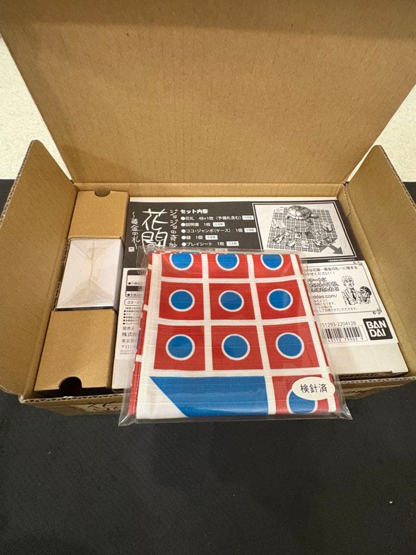 ジョジョの奇妙な花闘〜黄金の札　JOJO花札新品 プレミアムバンダイ