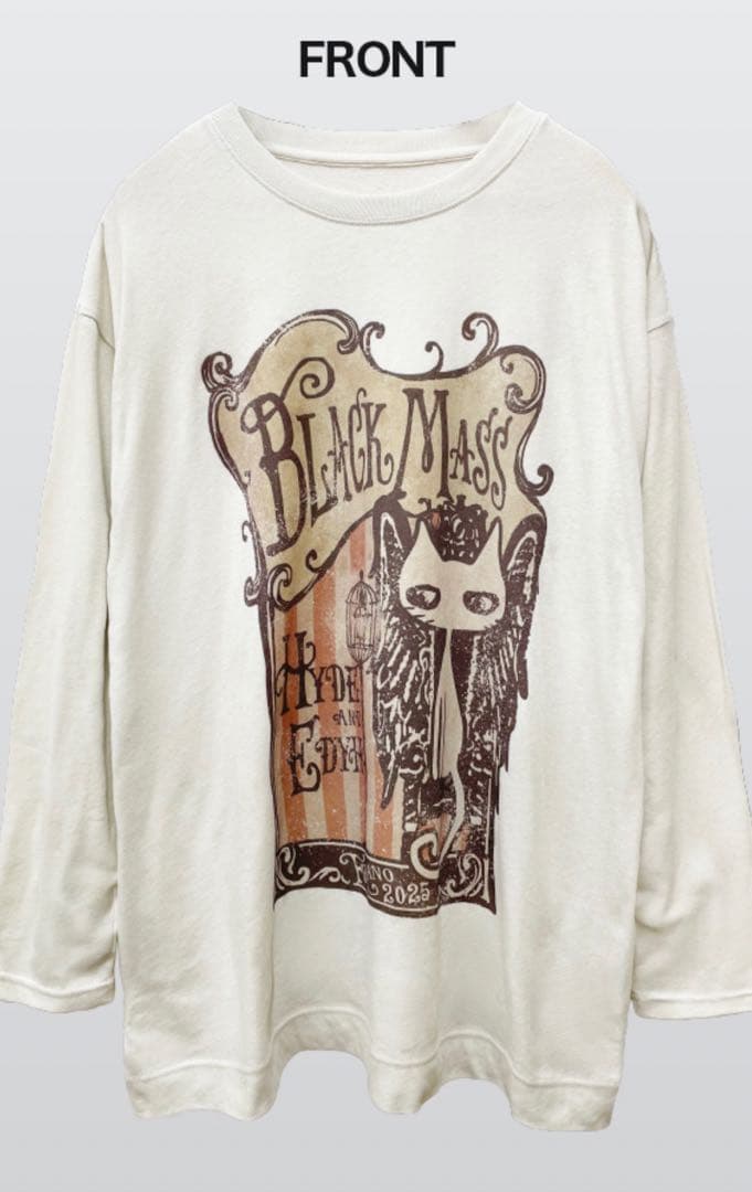 hyde 黑ミサ 2025 LONG SLEEVE T-SHIRT M