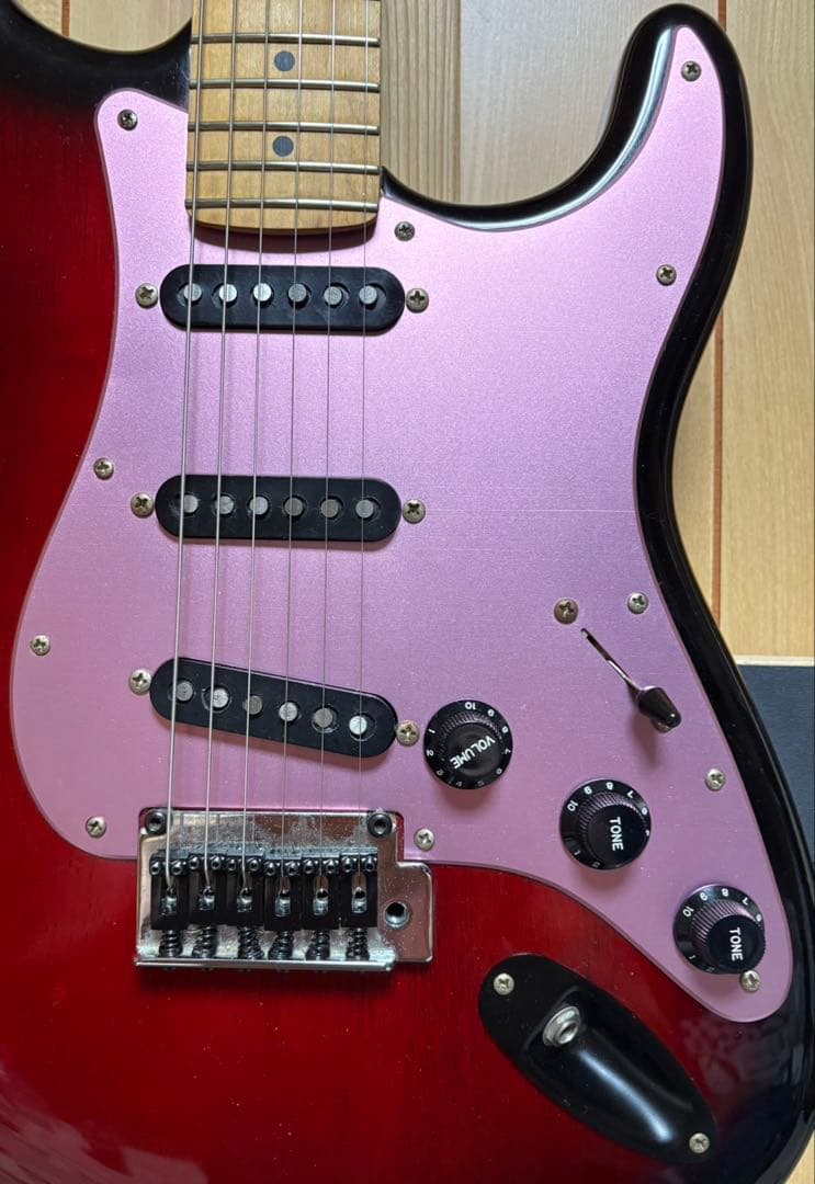 素人製作 Galaxy Red風 エレキギター ジャンク扱い品