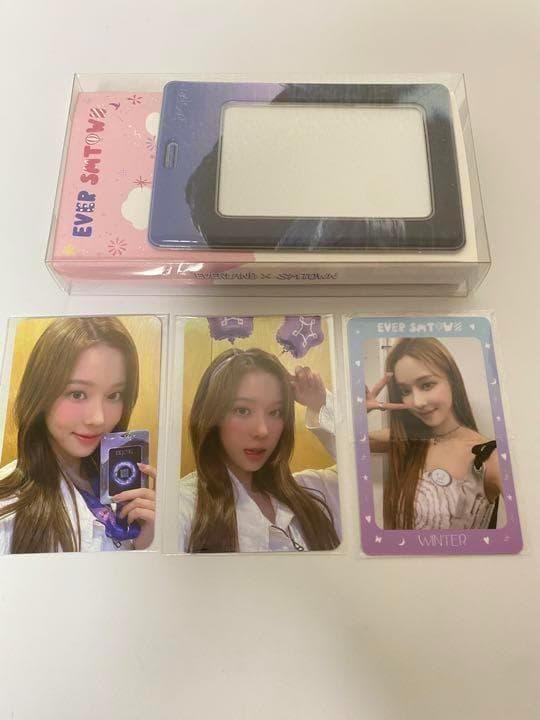エバーランド　韓国　aespa エスパ　ウィンター　トレカ3種　ホルダーセット