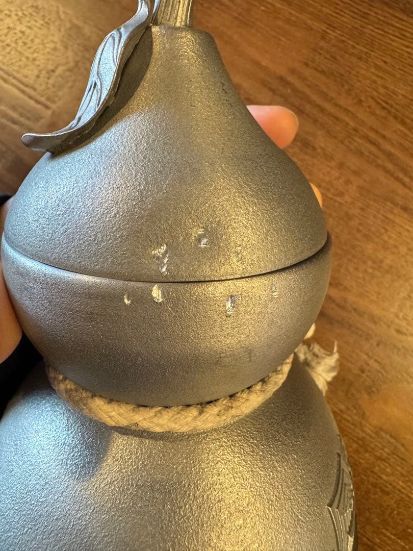 福铭阁 純錫製ひょうたん型茶釜