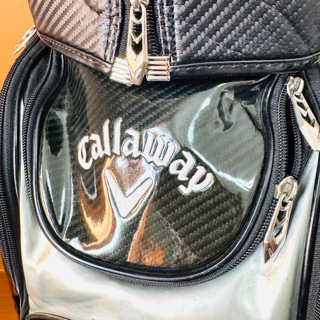Callaway キャディバッグ ゴルフ ブラック 9型 カート式 エナメル