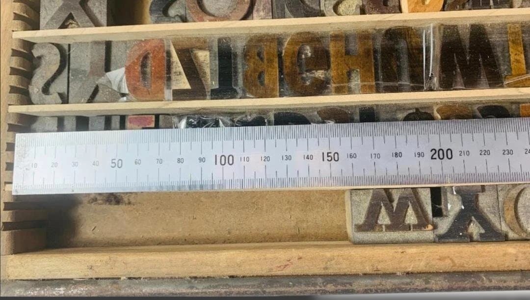 19–20世紀初頭 米国木製【活字ブロック 】HAMILTON 3点組