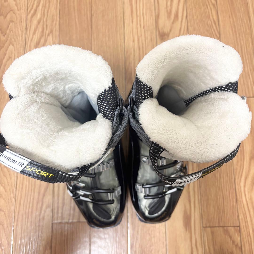 ■SALOMON■女性用スキーセット■板154/靴24-24.5/ストック105