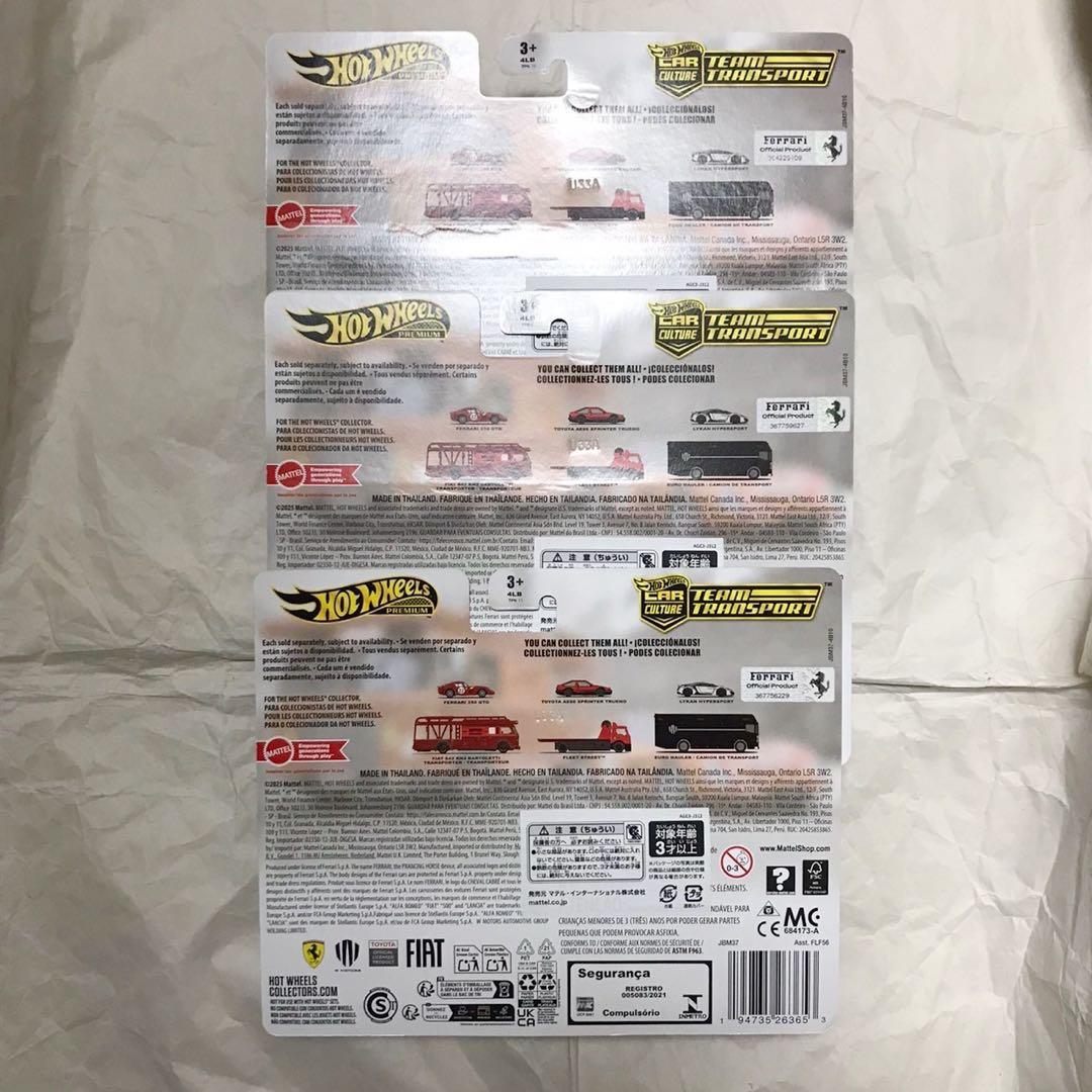 hotwheels チームトランスポート フェラーリ250 フィアット642