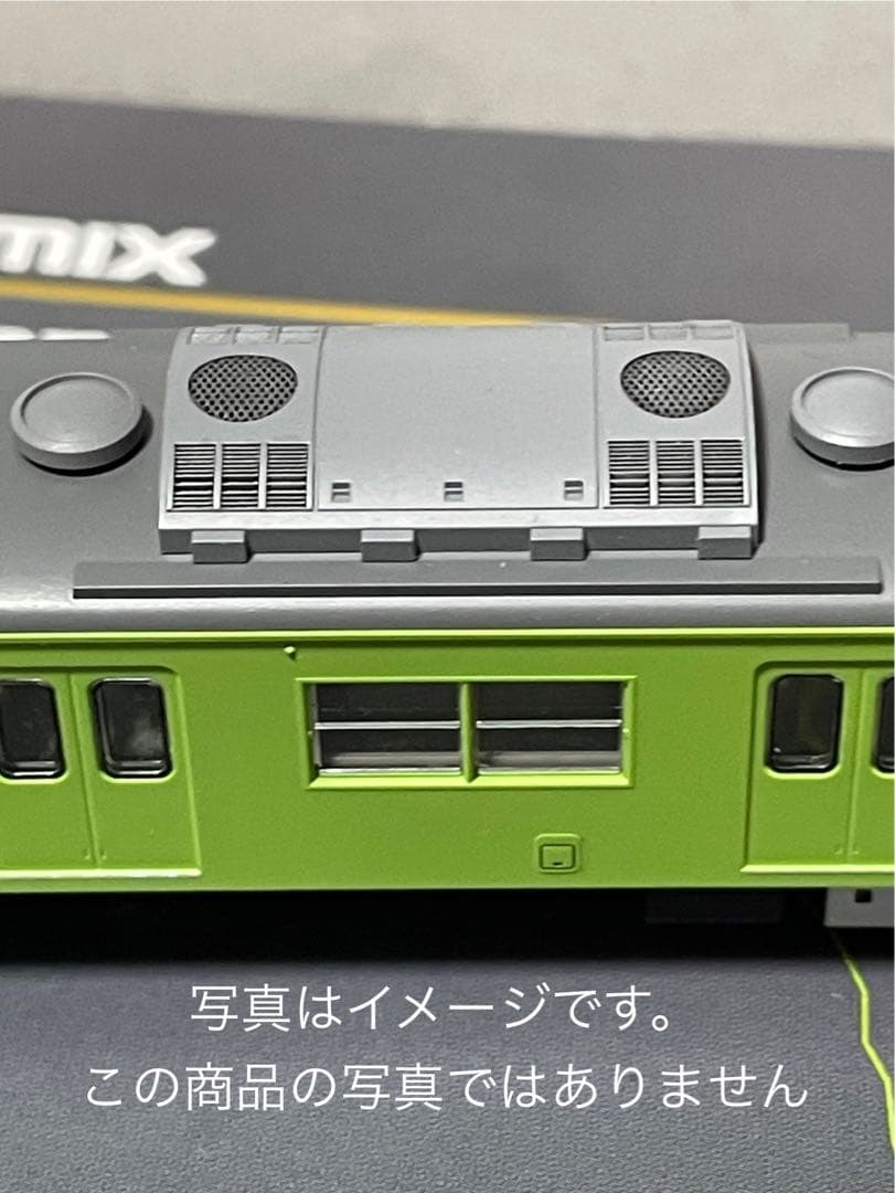加工品 TOMIX 98422 103系 黒サッシ　ウグイス色　基本セット
