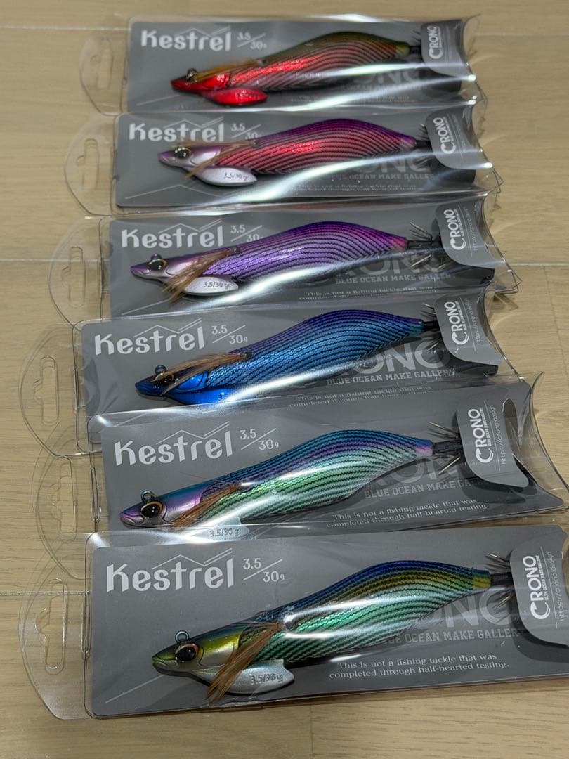 クロノ　ケストレル　CRONO kestrel 3.5 エギ 30g 6色セット