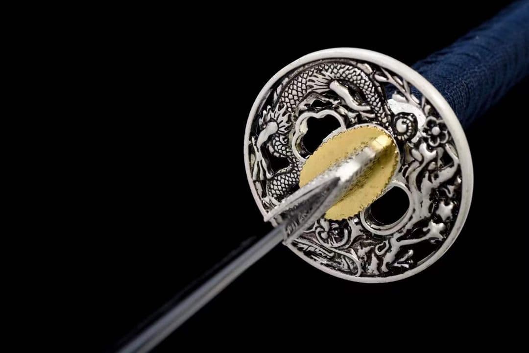 藍武士刀の炭火焼『白龍』武具　刀装具　日本刀　模造刀 居合刀